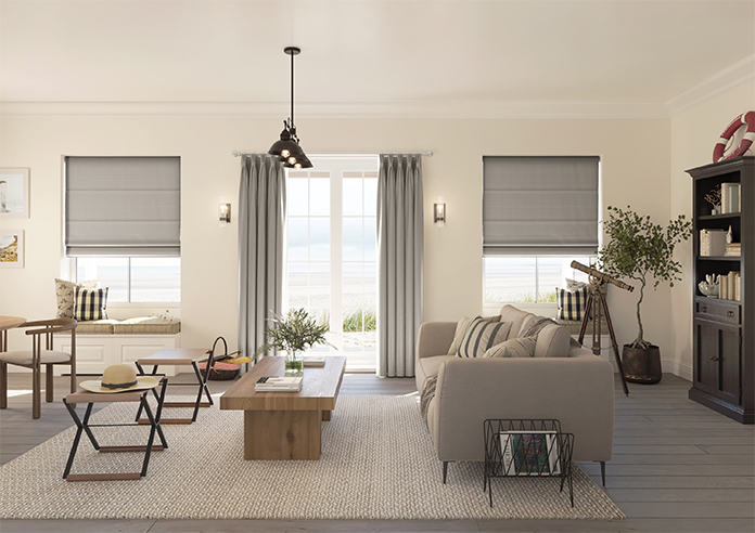 Loxley, Brown Canvas - Twist&Fit Roman Blind - Image 8